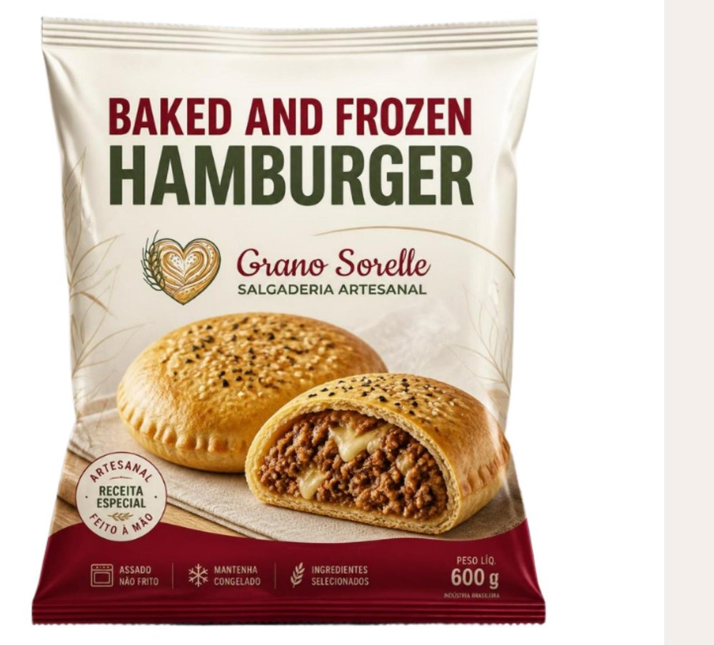 Hamburgão assado Grano Sorelle
